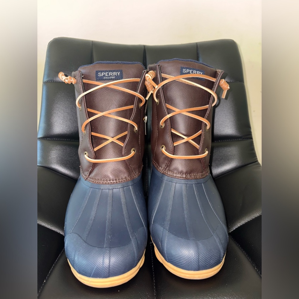 Sperry Men's Dark Brown and Navy Boots
